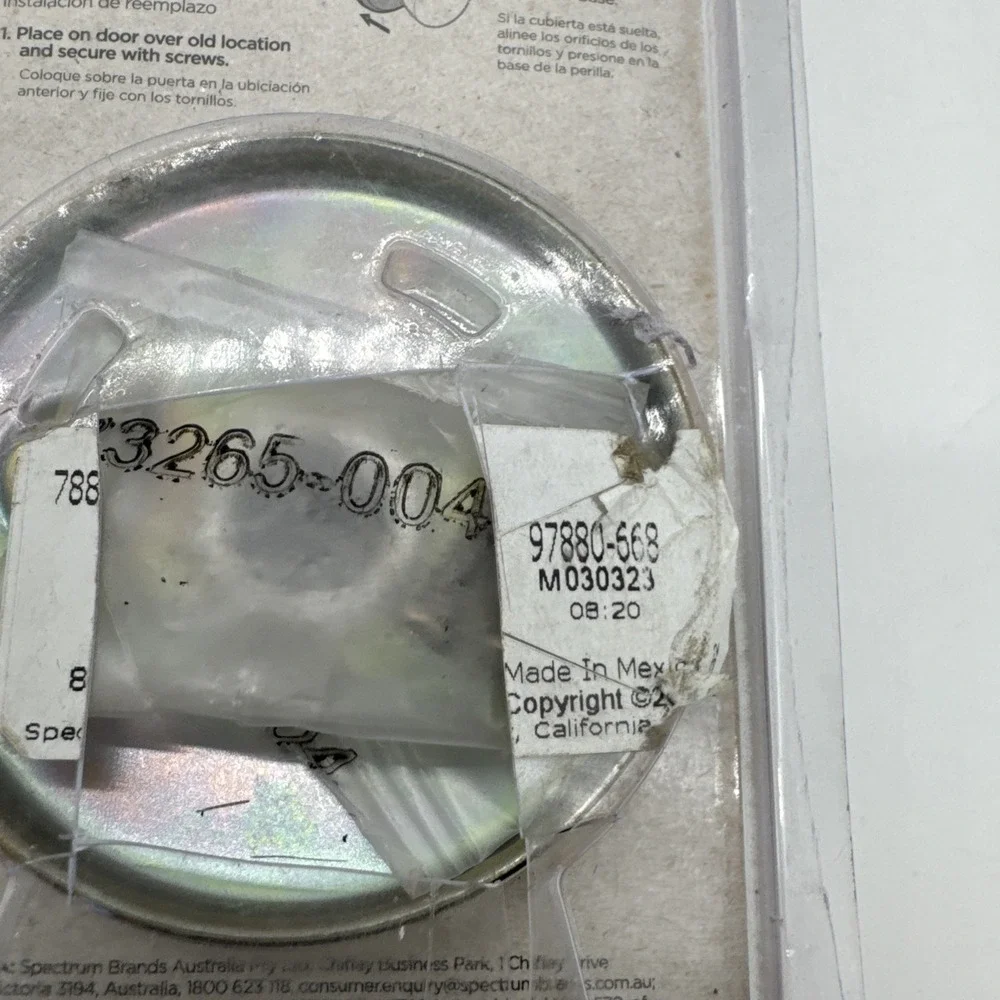 Kwikset Juno Satin Nickel Dummy Door Knob Inactive Signature Series 97880-668{DD
